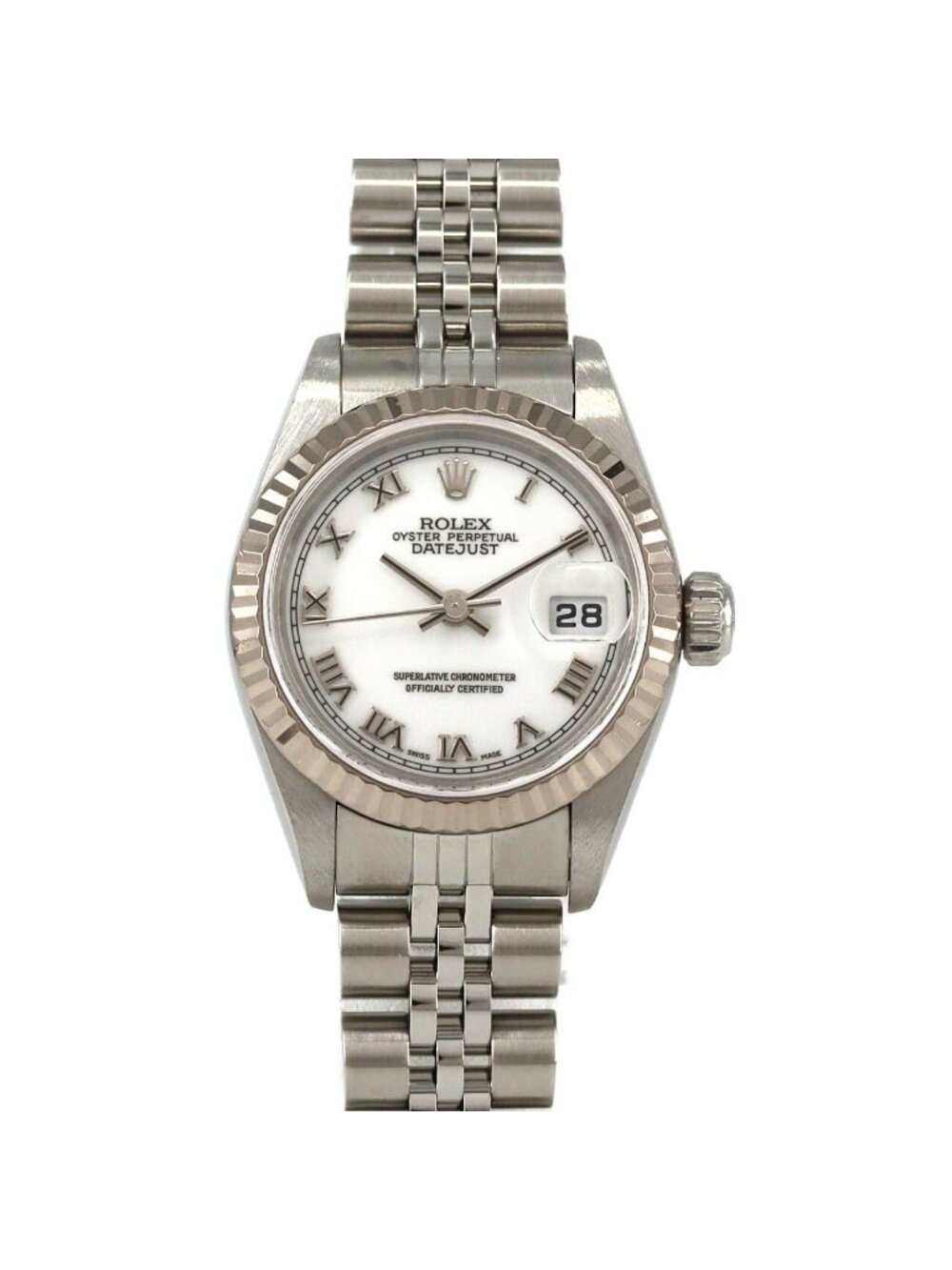Rolex Datejust Stainless Steel White Gold Automatic